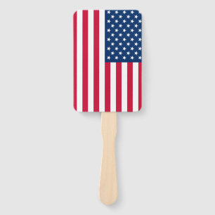 USA Flag Hand Fan - Patriotic Fächer