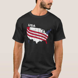 USA Flag Happy 4. Juli US Patriotic T-Shirt