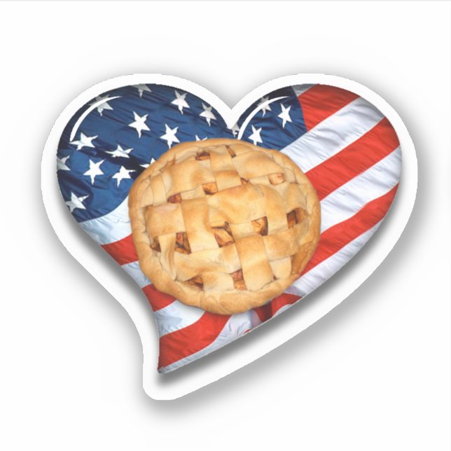 USA Flag Herd and Apple Pie Aufkleber (Vorderseite)