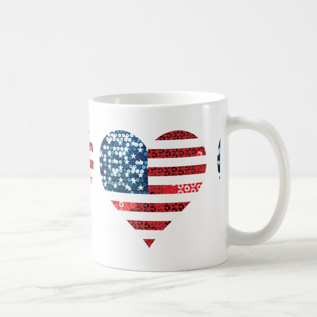 usa Flag Kaffeetasse (Rechts)