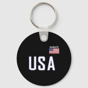 Usa Flag Karate Cool Team Equipment Martial Arts Schlüsselanhänger