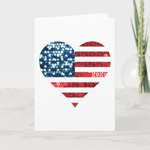 usa Flag Karte