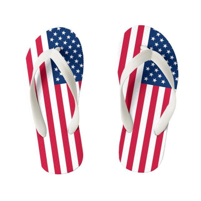 USA Flag Kid's Flip Flops USA (Fußbett)