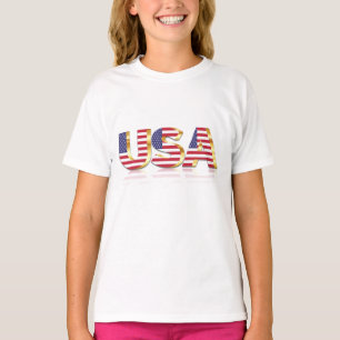 USA Flag Kids T - Shirt USA