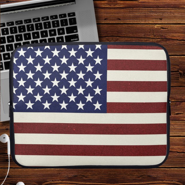 USA Flag Laptop Sleeve (Von Creator hochgeladen)