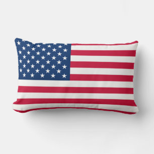USA Flag Lumbar Pillow Lendenkissen