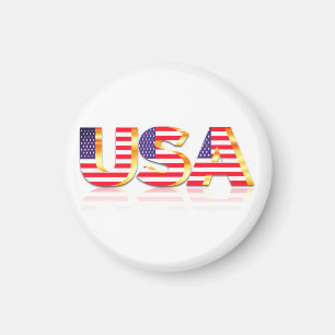 USA Flag Magnet Gift - Patriotic