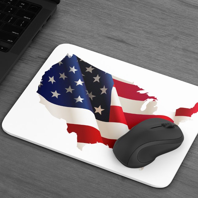 USA Flag Map Mousepad (Von Creator hochgeladen)