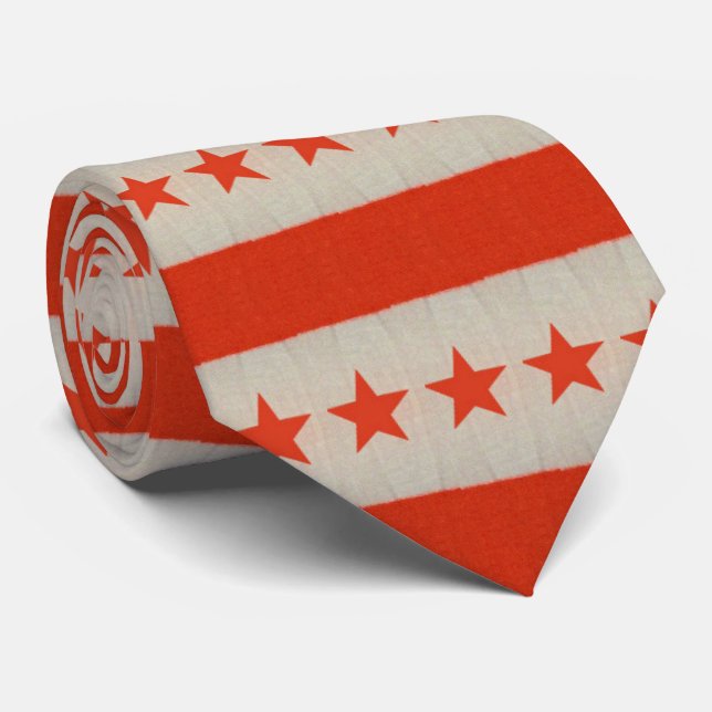 USA Flag Necktie Krawatte (Gerollt)