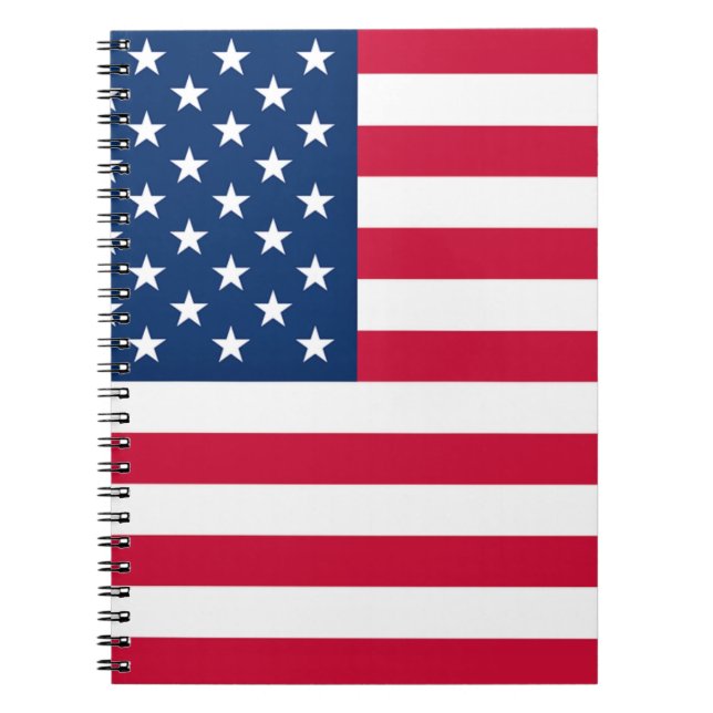 USA Flag Notebook Notizblock (Vorderseite)
