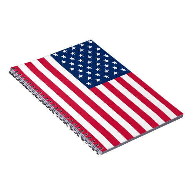 USA Flag Notebook - Patriotic Notizblock (Rechte Seite)