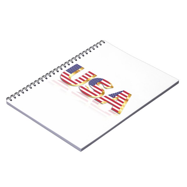 USA Flag Notebook-USA Notizblock (Linke Seite)