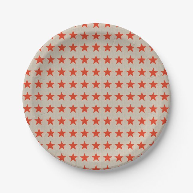 USA Flag Paper Plate Pappteller (Vorderseite)