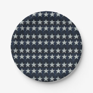 USA Flag Paper Plate Pappteller