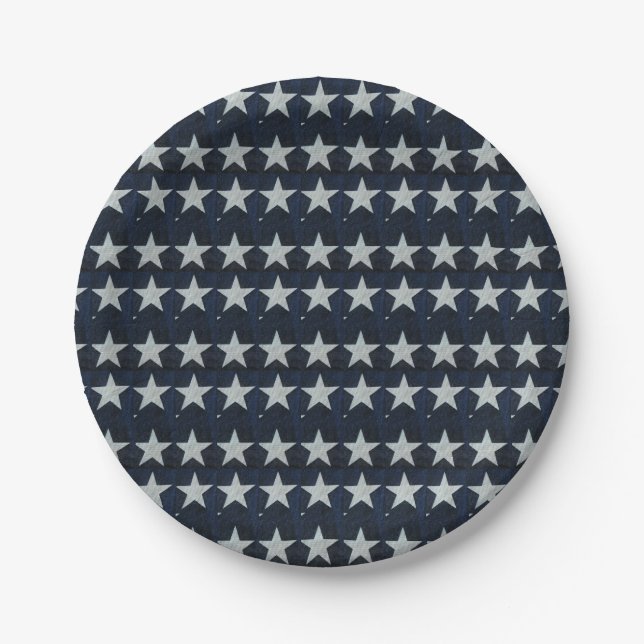 USA Flag Paper Plate Pappteller (Vorderseite)