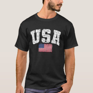 USA Flag Patriotic 4. Juli Amerika Tag der Inde T-Shirt