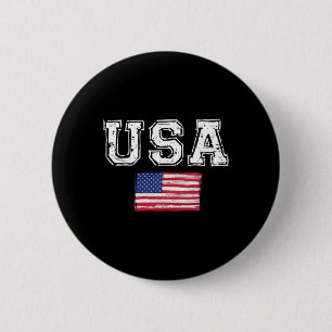 USA Flag Patriotic 4. Juli Amerika Tag des Indes Button