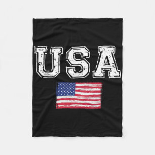 USA Flag Patriotic 4. Juli Amerika Tag des Indes Fleecedecke