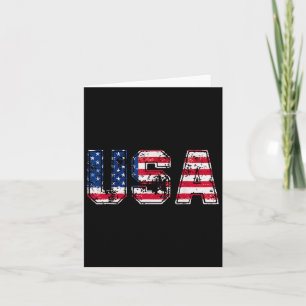 USA Flag Patriotic 4. Juli Amerika Tag des Indes Karte