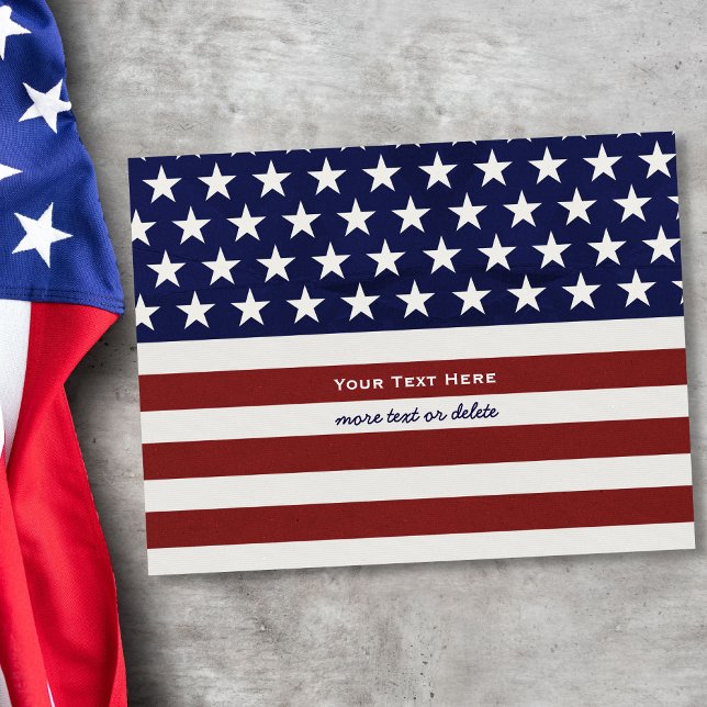 USA Flag Patriotic 4. Juli Blank Back Postkarte (Von Creator hochgeladen)