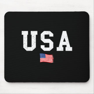Usa flag patriotic american flag 4th of july men mousepad