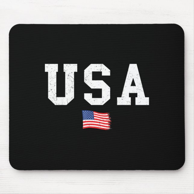 Usa flag patriotic american flag 4th of july men mousepad (Vorne)