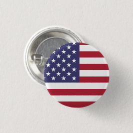 USA Flag Patriotic American Flag US Flagge Button