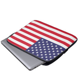USA Flag Patriotic American Red White Blue Laptopschutzhülle
