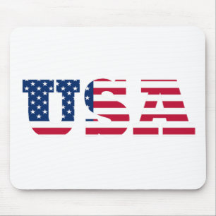 USA Flag Patriotic Mousepad