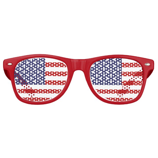 USA Flag, Patriotic Sonnenbrille (Vorderseite)
