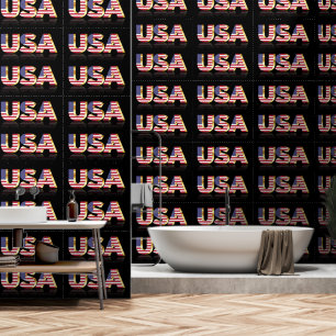USA Flag Patriotic Tapete