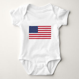 USA Flag Pattern. Amerika wieder groß machen Baby Strampler