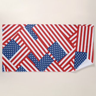 USA Flag Pattern Strandtuch
