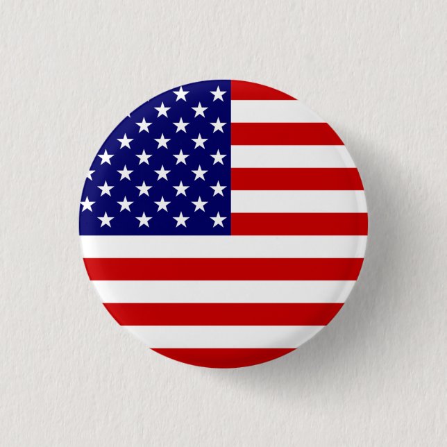 USA Flag pbcn Button (Vorderseite)