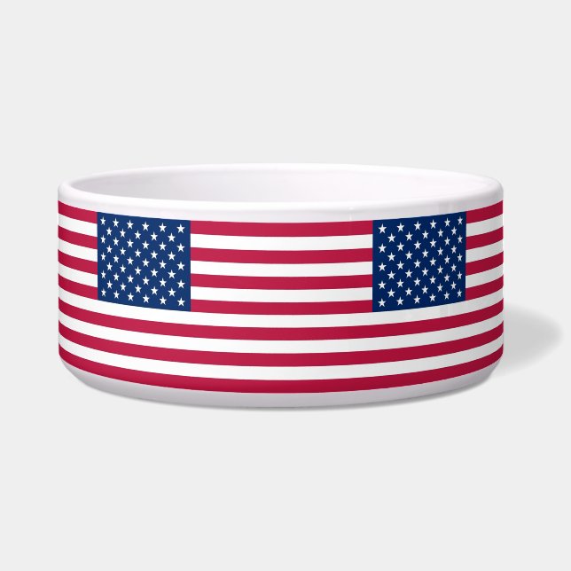 USA Flag Pet Bowl Napf (Vorderseite)