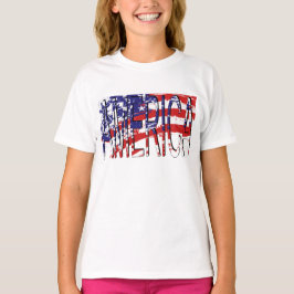 USA Flag Phantastisch Fab Two-Tone T-Shirt