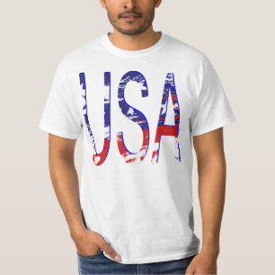 USA Flag Phantastisch Fab Two-Tone T-Shirt