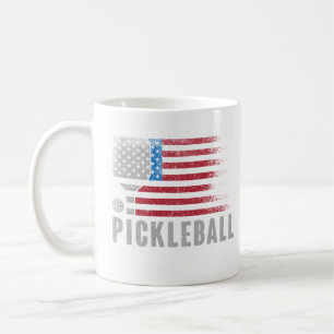 USA Flag Pickleball Fan Bestes Geschenk für Sport  Kaffeetasse
