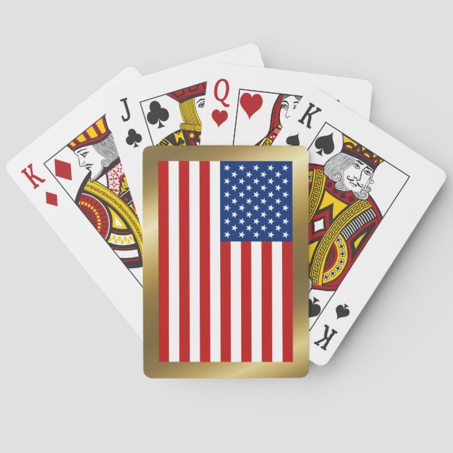 USA Flag Playing Cards Spielkarten (Rückseite)