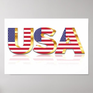 USA Flag Poster USA