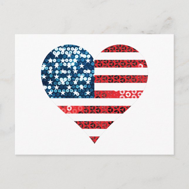 usa Flag Postkarte (Vorderseite)