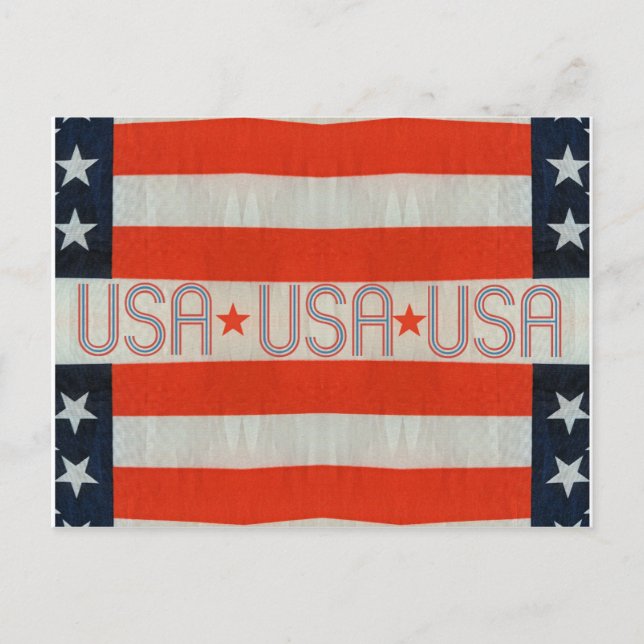USA Flag Postkarte (Vorderseite)