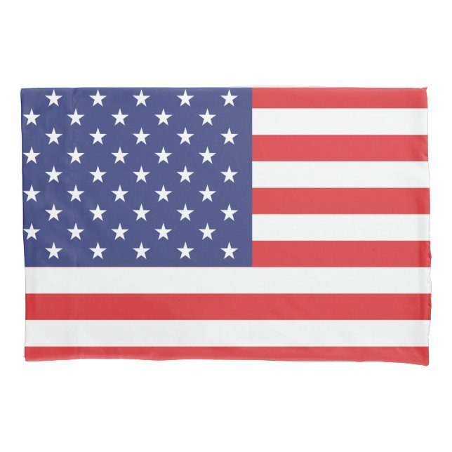 USA Flag Print Patriotic Kissenbezug (Vorderseite)