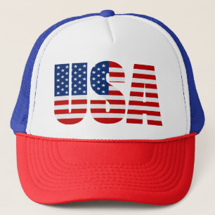 USA FLAG Red White & Blue Truckerkappe