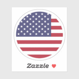 USA Flag-Round-Sticker Aufkleber