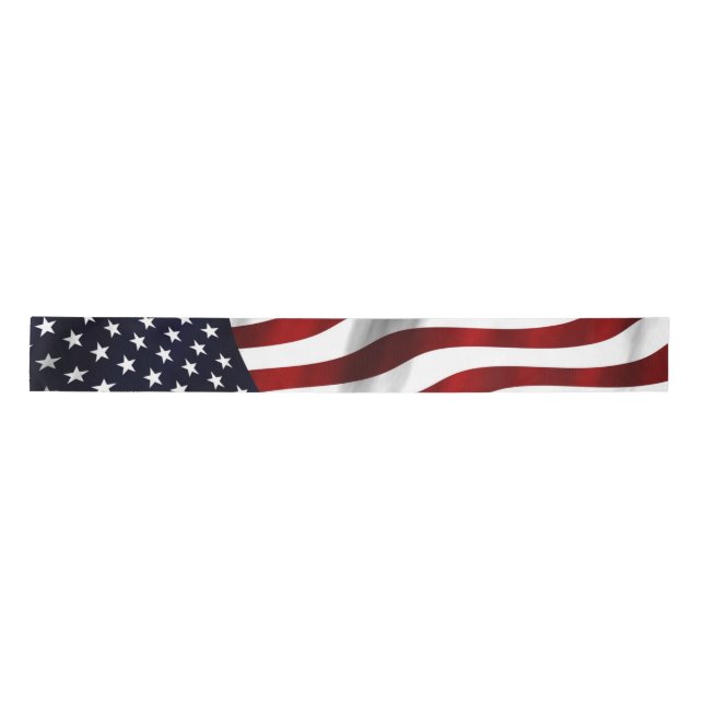 USA FLAG SATINBAND (Vorderseite)