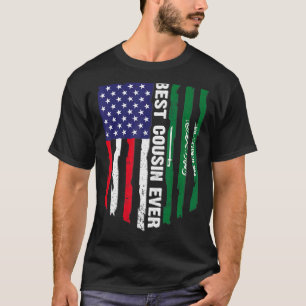 USA Flag & Saudi Arabien Flag Bester Cousin je T-Shirt