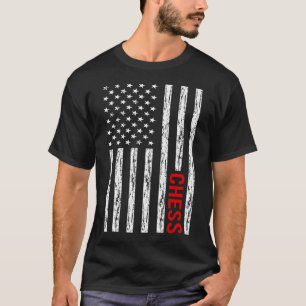 USA Flag Schach T-Shirt