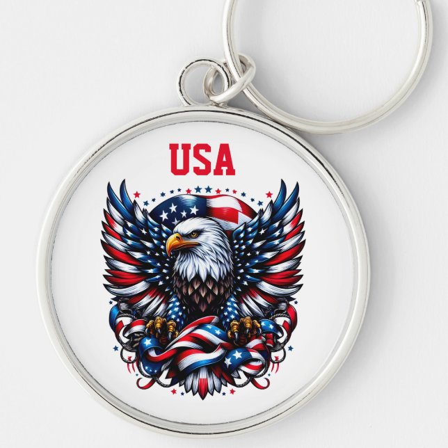 USA Flag Schlüsselanhänger (Vorne)