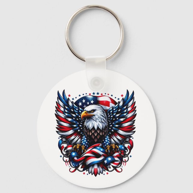 USA Flag Schlüsselanhänger (Vorderseite)